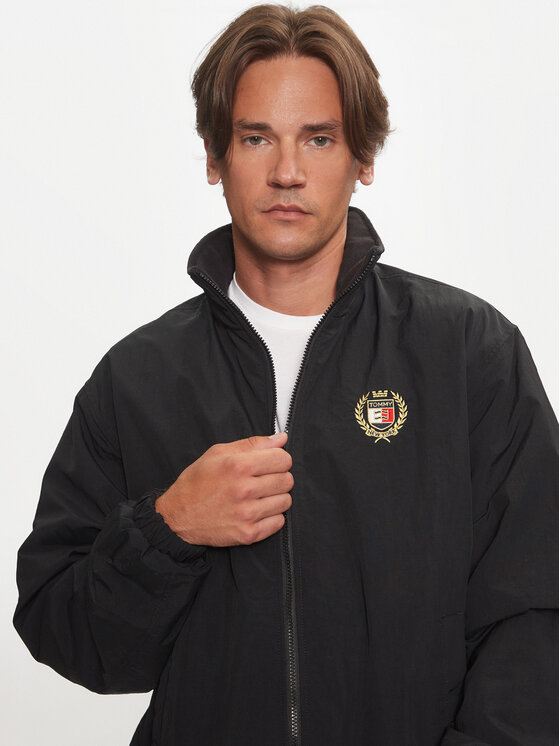 Tommy Jeans Tommy Jeans Μπουφάν μεταβατικό DM0DM19643 Μαύρο Regular Fit