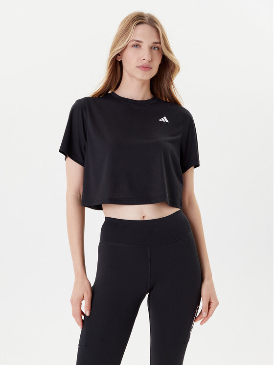 adidas adidas Tehnička majica Train Essentials JC9555 Crna Loose Fit