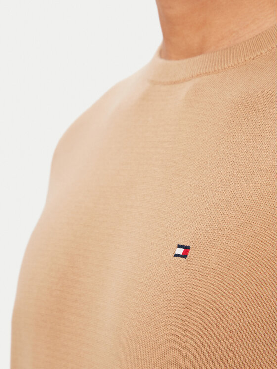 Tommy Hilfiger Tommy Hilfiger Pulover Essential Ssnl MW0MW39999 Bež Regular Fit