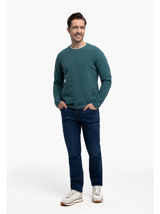 Volcano Volcano Longsleeve L-FAR Niebieski Regular Fit