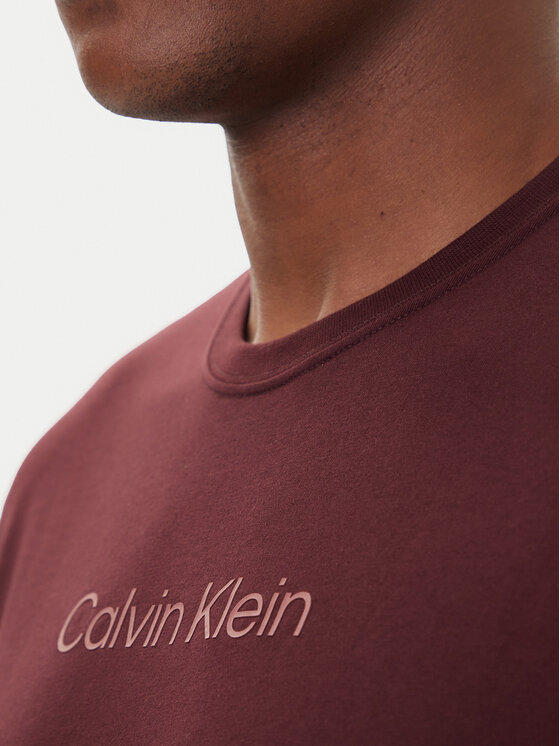 Calvin Klein Calvin Klein T-krekls Logo 30s LV04LD230G Bordo Relaxed Fit