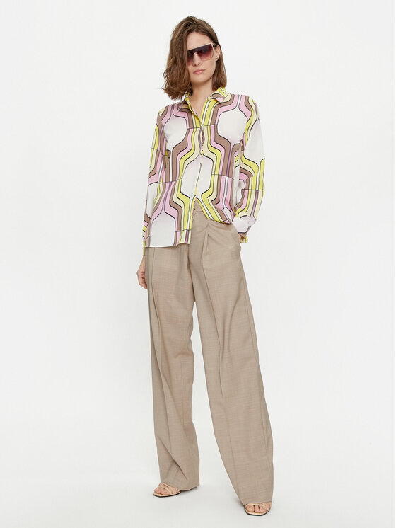 Marella Marella Ing Sirena 2413111033 Rózsaszín Regular Fit