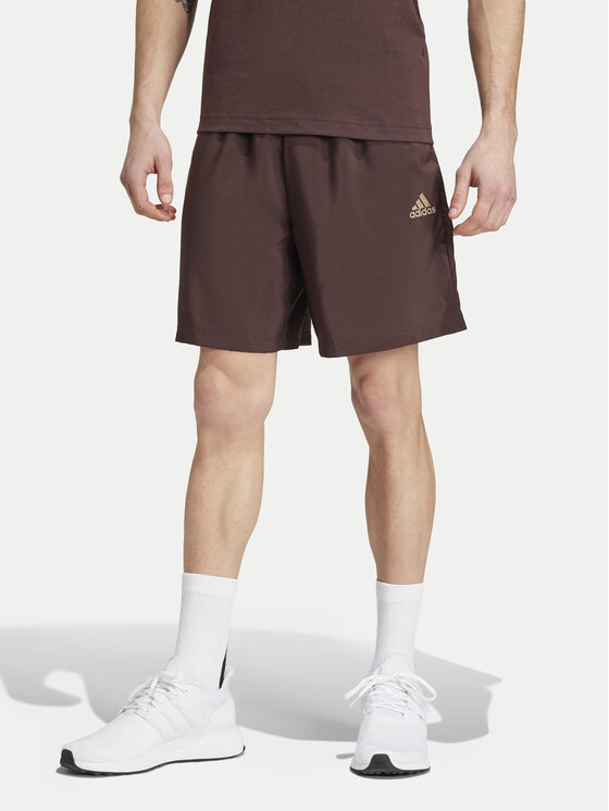 Adidas Sportske Kratke Hlače AEROREADY Essentials Chelsea Small Logo IW7697 Smeđa Regular Fit