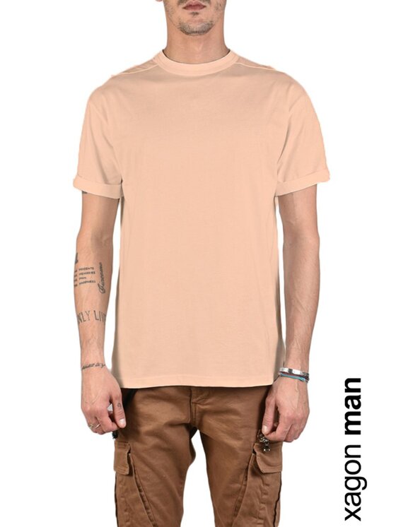 Xagon Xagon T-Shirt A2108 1Z X0044 Pomarańczowy Regular Fit