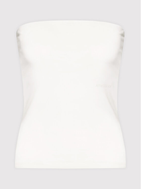 Americanos Americanos Top Tampa Tube Bijela Skinny Fit