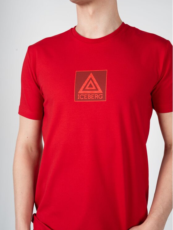 Iceberg Iceberg T-shirt F020639A Rosso Regular Fit