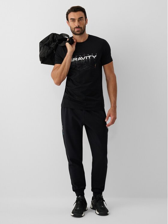 4F 4F T-Shirt 4FRAW26TTSHM4667-20S Μαύρο Regular Fit