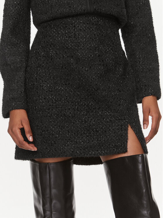 Rinascimento Mini sukňa CFC0116874003 Čierna Regular Fit