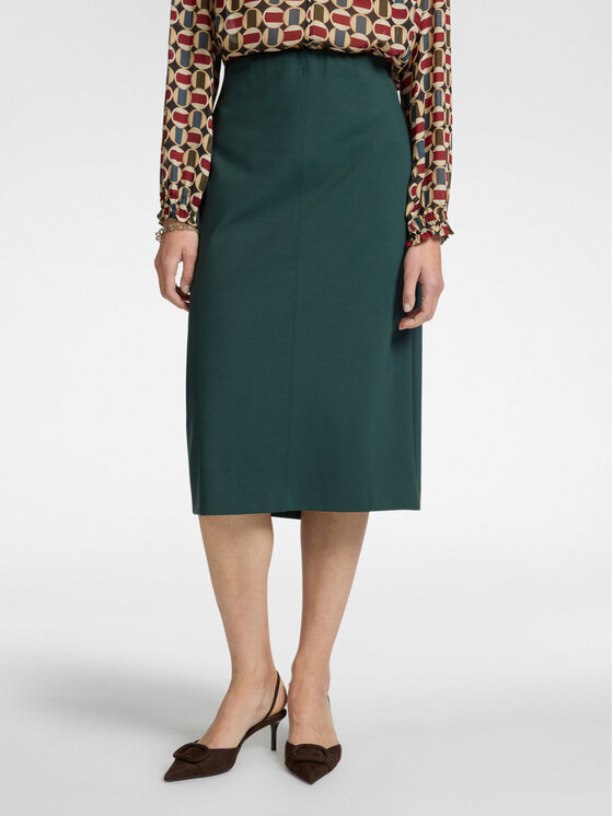 Elena Mirò Elena Mirò Gonna midi 1802Z000056N035 Verde Slim Fit