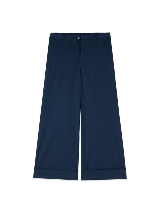 Oltre Oltre Pantaloni di tessuto P02BR009295N034 Blu Baggy Fit