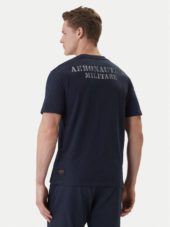 Aeronautica Militare Aeronautica Militare T-Shirt 261TS2543UJ00686 Tmavomodrá Regular Fit