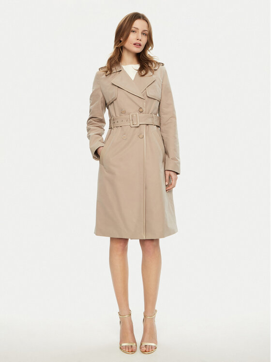 Guess Guess Trenčkot W5RL14 WGWD2 Bež Regular Fit