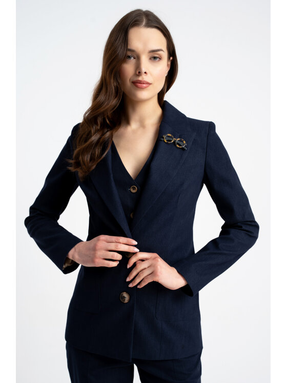 CLICK CLICK Σακάκι 70-992 Σκούρο μπλε Regular Fit
