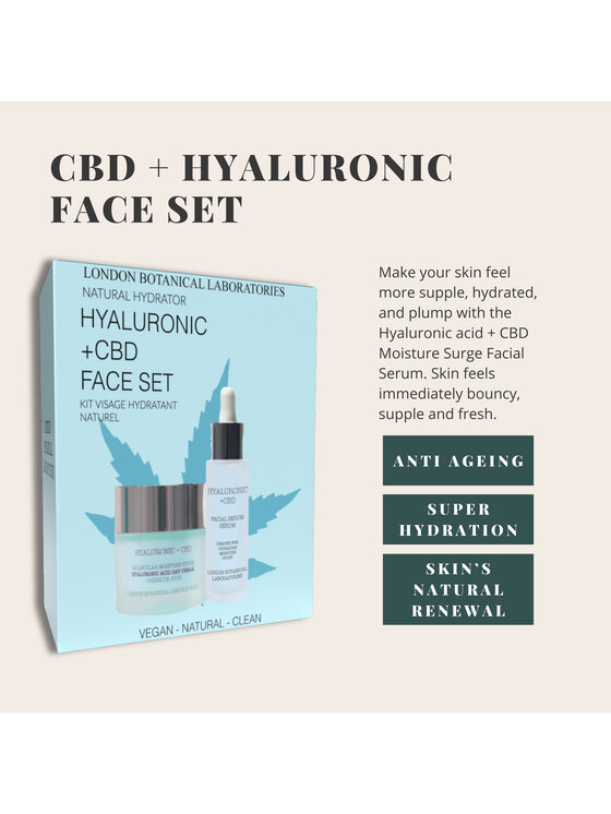 London Botanical Laboratories London Botanical Laboratories Zestaw Hialuron + CBD Dream Serum