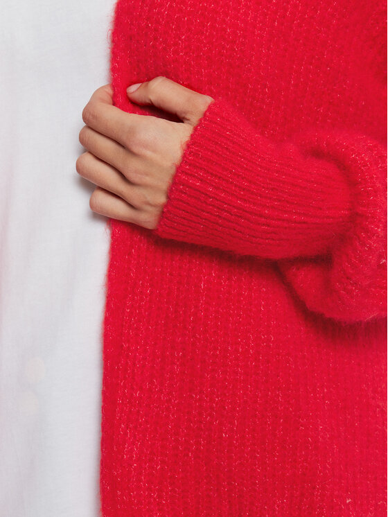 American Vintage American Vintage Cardigan EAST19AH24 Rosso Loose Fit