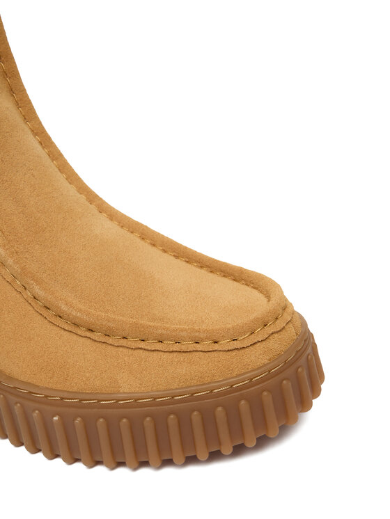 Clarks Clarks Členková obuv Torhill Cozy 26182911 Hnedá