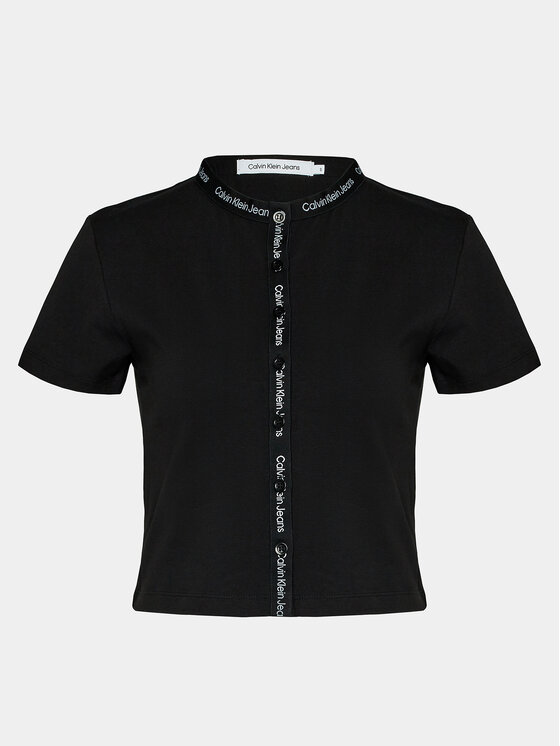 Calvin Klein Jeans Calvin Klein Jeans T-shirt Logo J20J223093 Crna Slim Fit