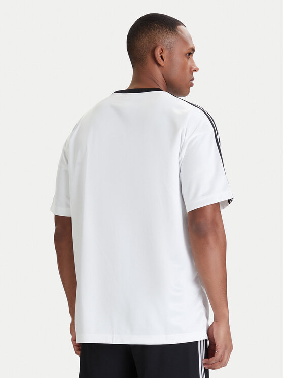 adidas adidas Majica adicolor Jacquard KD5829 Bela Loose Fit