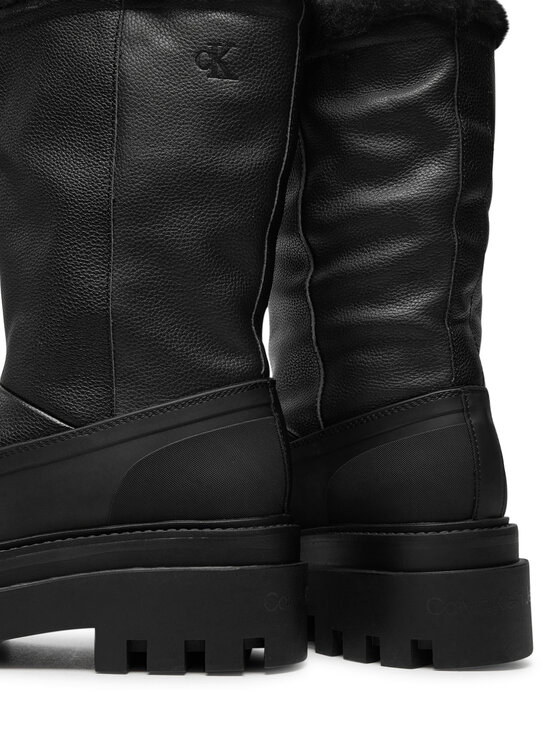 Calvin Klein Jeans Calvin Klein Jeans Čizme za snijeg Flatform Chelsea Boot Padded YW0YW01558 Crna