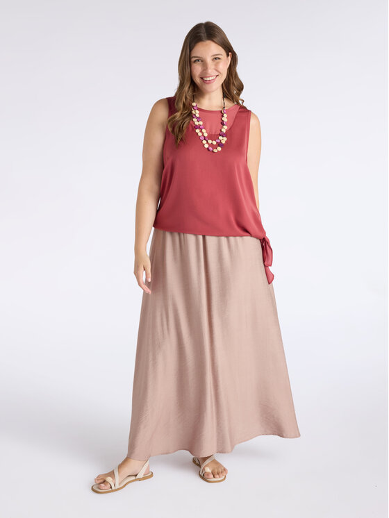 Fiorella Rubino Fiorella Rubino Gonna maxi 1045L200518N002 Crema Regular Fit