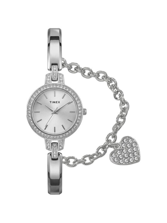 Timex Timex Zegarek TWG067700 Srebrny