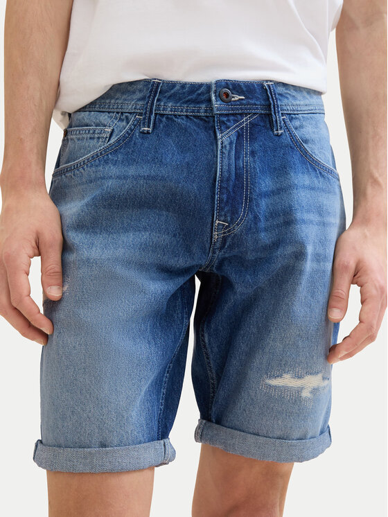 Tom Tailor Denim Tom Tailor Denim Jeansshorts 1041433 Blau Slim Fit