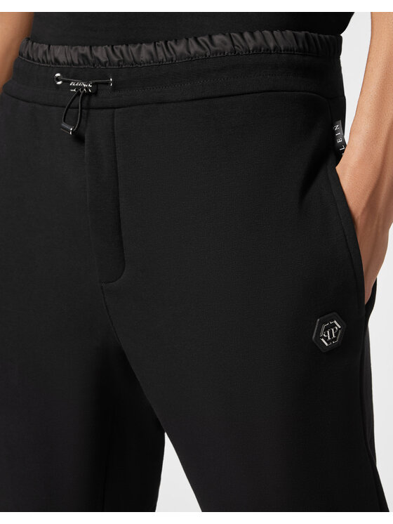 PHILIPP PLEIN PHILIPP PLEIN Teplákové nohavice 8825 Čierna Jogger Fit