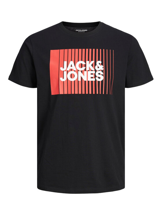 Jack & Jones Jack & Jones T-Shirt Corp 12233999 Czarny Standard Fit