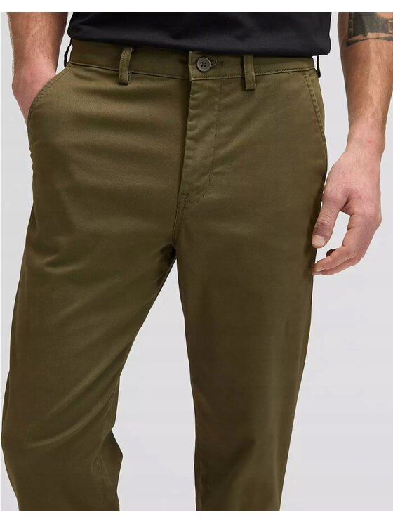 Lee Lee Chinosy Slim Chino Zielony Chino Fit