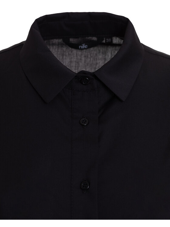 NIFE NIFE Košeľa K103 Čierna Regular Fit