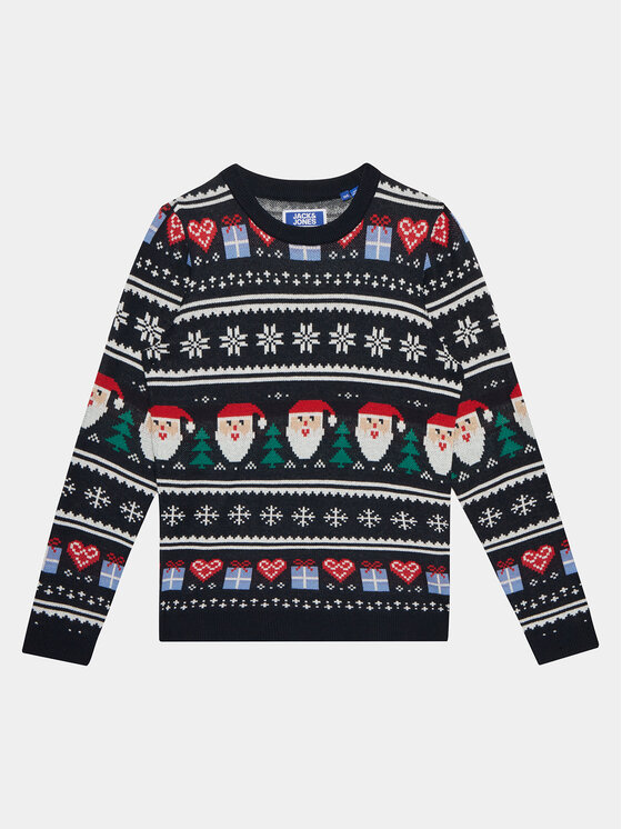 Jack&Jones Junior Jack&Jones Junior Džemper 12248144 Tamnoplava Regular Fit