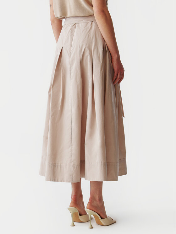 Tatuum Tatuum Trapezförmiger Rock Taftani T2406.171 Beige Regular Fit