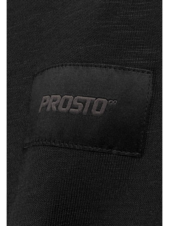 PROSTO. PROSTO. T-Shirt Jacquard Label KL261MTEE1042 Czarny Oversize