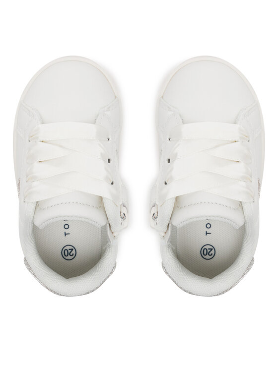 Tommy Hilfiger Tommy Hilfiger Laisvalaikio batai Low Cut Velcro Sneaker T1A9-33728-1439 M Balta