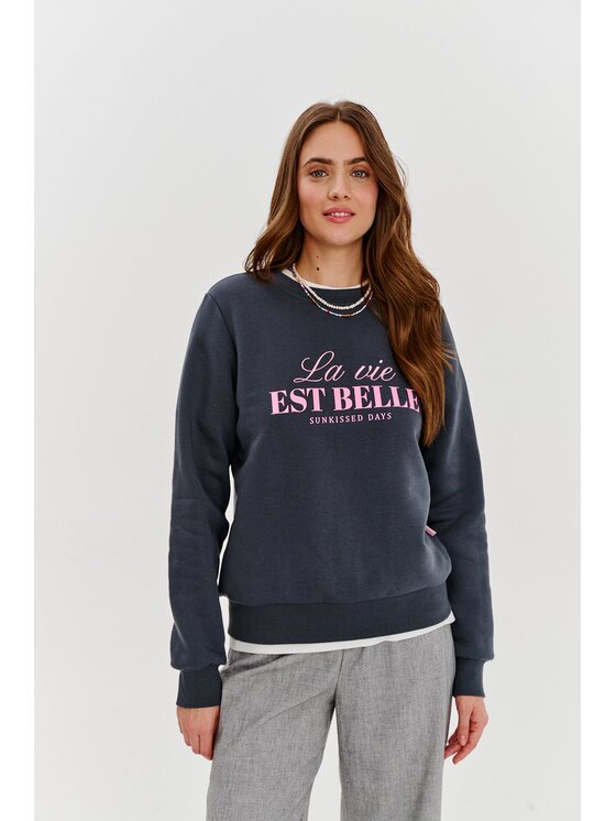 NAOKO NAOKO Mikina Belle Vie Zelená Regular Fit