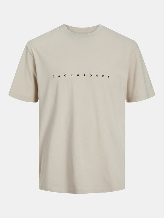 Jack & Jones Jack & Jones Tričko Star 12234746 Béžová Relaxed Fit