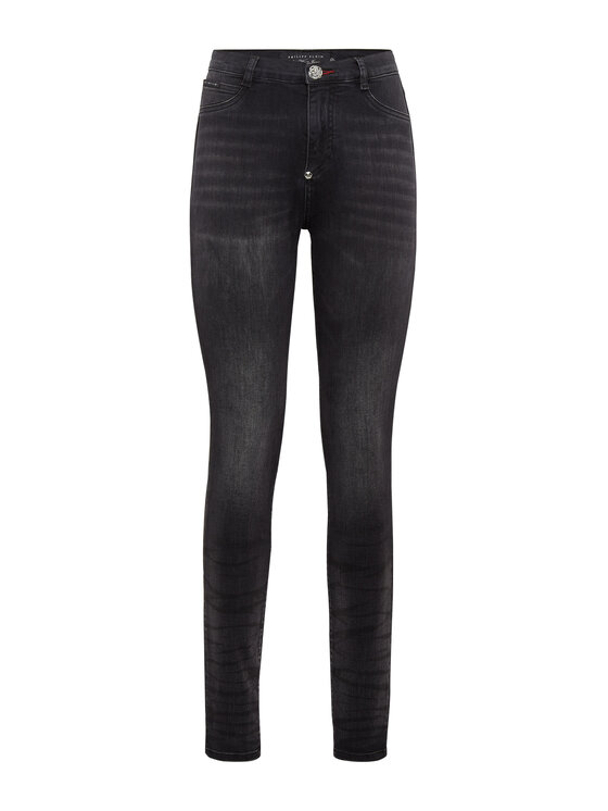 PHILIPP PLEIN PHILIPP PLEIN Jeansy 313 Czarny Jegging Fit