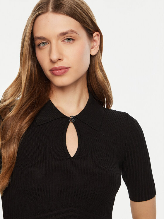 Guess Guess Sweter W5RR10 Z2Y72 Czarny Regular Fit