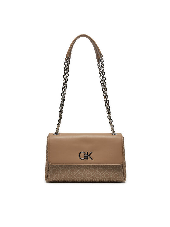 Calvin Klein Calvin Klein Käekott Re-Lock Conv Shoulder Bag_Jqc K60K612641 Beež