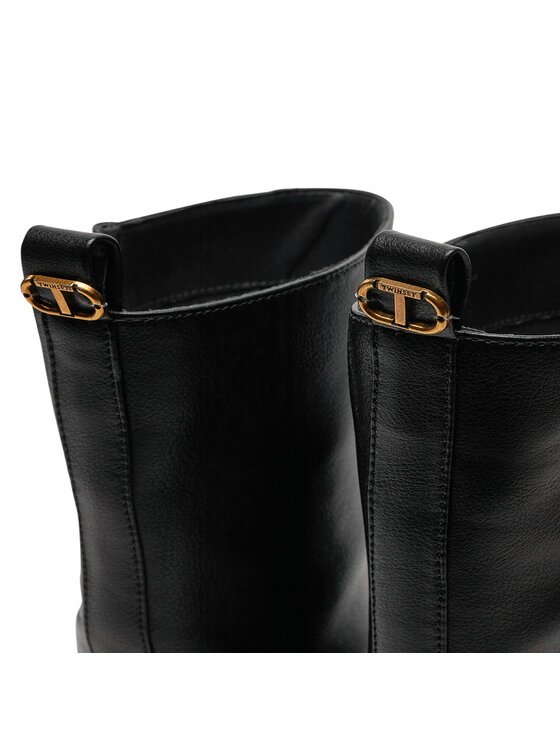 TWINSET TWINSET Μποτάκια 242TCP042 Μαύρο