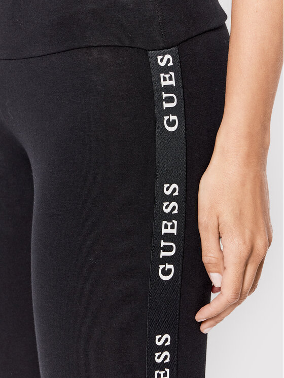 Guess Guess Leggings V2YB14 KABR0 Crna Slim Fit