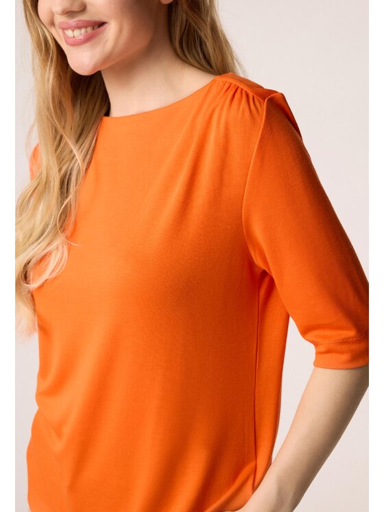 QUIOSQUE QUIOSQUE Bluzka 1VF001 Pomarańczowy Regular Fit