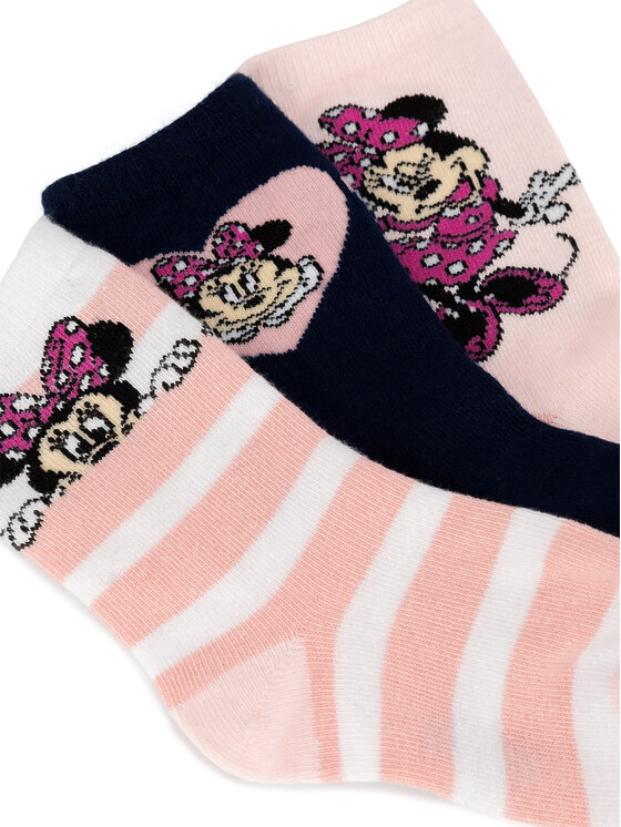 Mickey&Friends Mickey&Friends Комплект 3 чифта дълги чорапи детски ACCCS-AW24-341DCLS (3-PACK) Розов