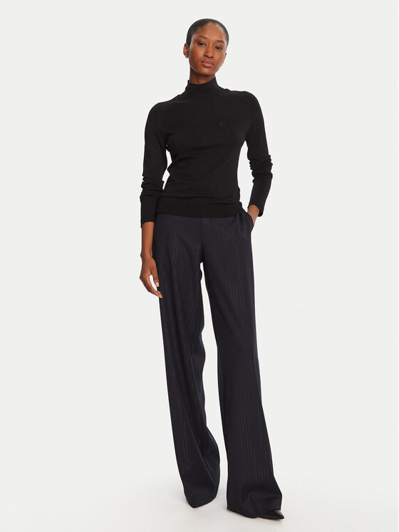 LOLA CASADEMUNT LOLA CASADEMUNT Rollkragenpullover LF2515007 Schwarz Regular Fit