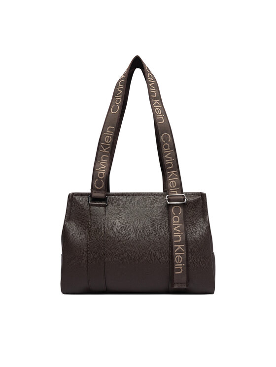Calvin Klein Calvin Klein Käekott Webbing Adj Strap Tote LV04F3644G Pruun