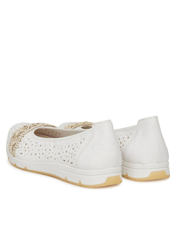 Rieker Rieker Ballerinas L3062-80 Weiß