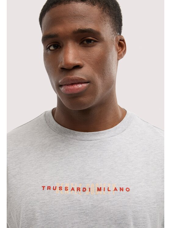 Trussardi Trussardi T-Shirt G0558000126N013 Szary Regular Fit