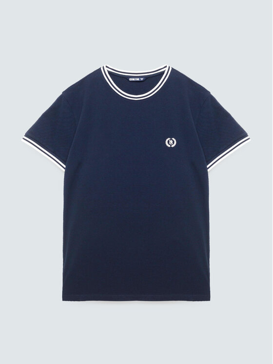 BIG STAR BIG STAR T-Shirt POLIAS Granatowy Basic Fit