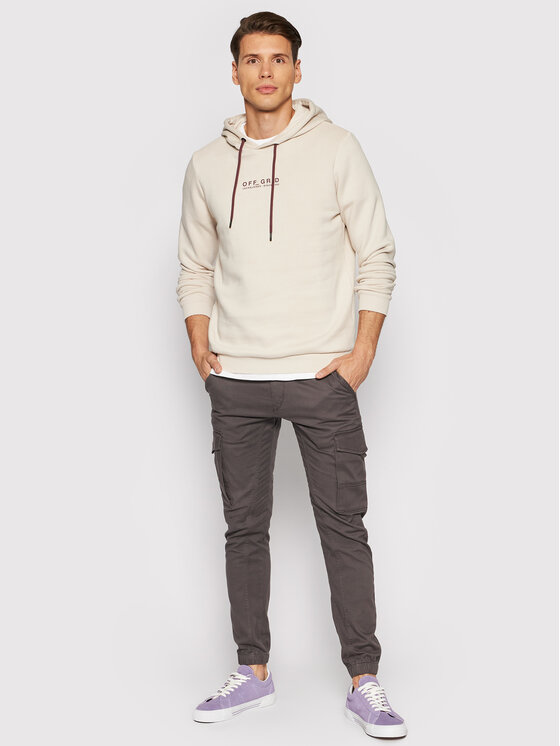 Felpa Camo 12194172 Beige Regular Fit