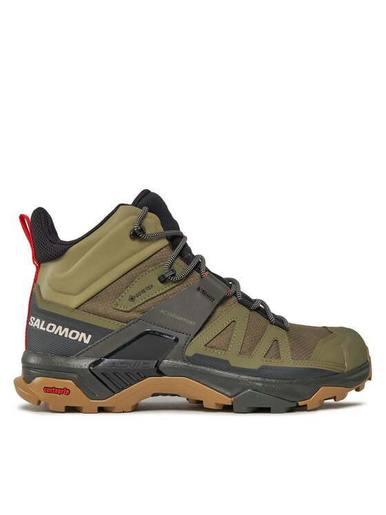 Salomon Trekkingi X Ultra 4 Mid GORE-TEX L41739800 Zielony